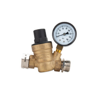 Camco Adjustable Brass Water Pressure Regulator - Protect Your RV and Boat from High Pressure