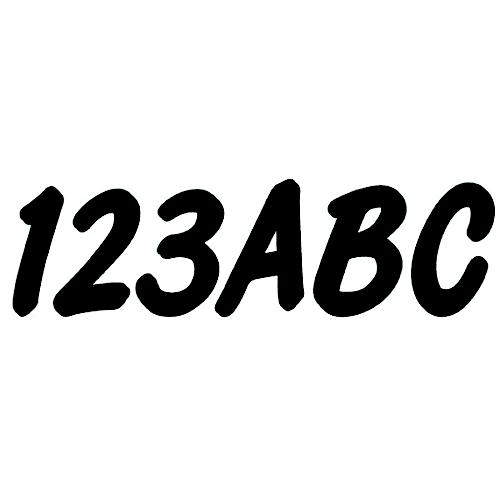3-Inch Gradient Registration Lettering Kit Hardline Series 400 | Stickers A-Z 0-9