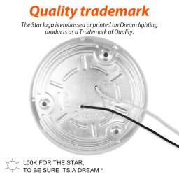 Lumière LED de plafond 12V avec interrupteur pour VR – 4.5" blanche