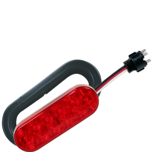 Ensemble de lumière scellée ovale 6" LED pour remorque