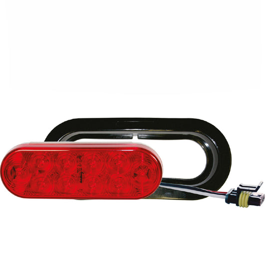 Ensemble lumière ovale 10 LED scellée 6" x 2 1/4" – Feu étanche pour remorque
