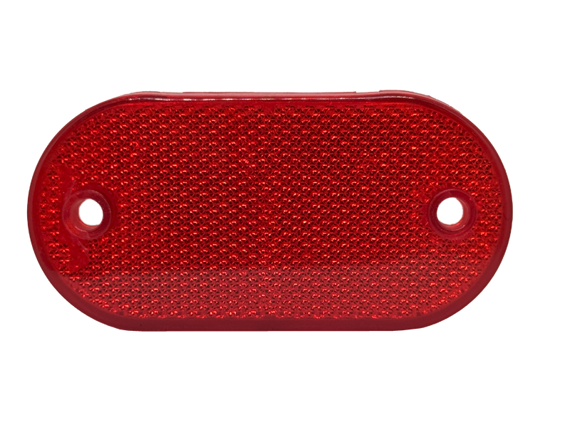 RED OBLONG REFLECTOR