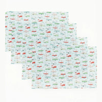 Set of 4 Flexible Vinyl Placemats - Easy to Clean