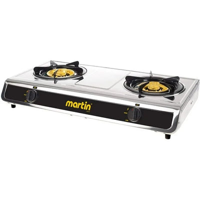 Martin SG228 Double Burner Propane Gas Stove - Stainless Steel
