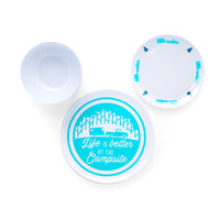 Set de Vaisselle "Life is Better at the Campsite" - 12 Pièces, Mélamine Durable, Parfait pour Camping et VR