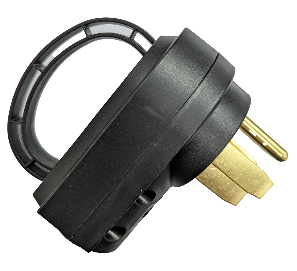 Prise de Remplacement 50-AMP Mâle - Résistante aux Intempéries, avec Poignée Intégrée - cETL Certifiée