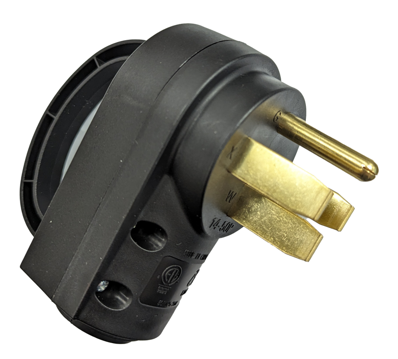 50AMP Male Replacement Plug - Weather-Resistant with Integrated Handle - cETL Certified