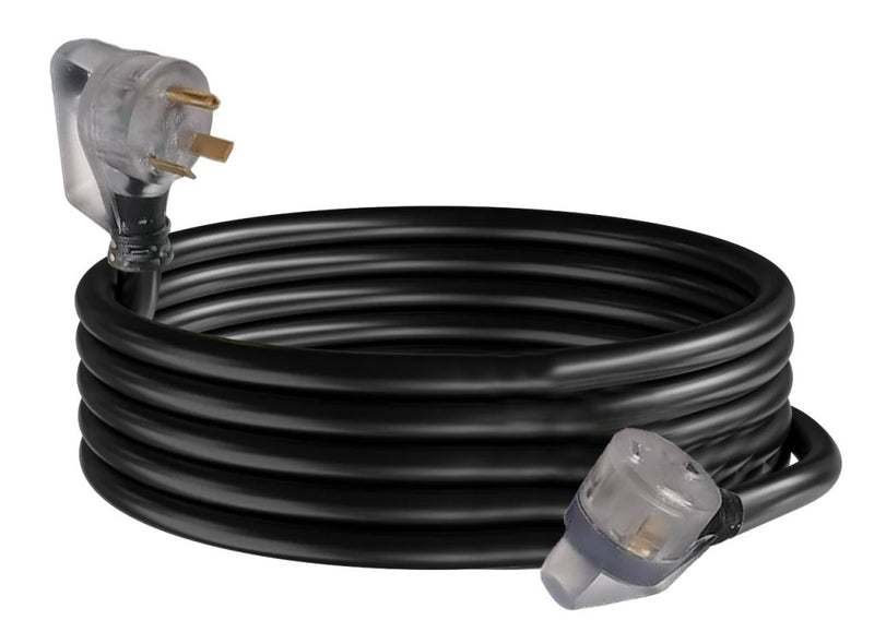 Cordon d'Extension 30-AMP 50' - Résistant aux Intempéries avec LED Indicateur