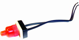 Interrupteur à Bouton-Poussoir Marche/Arrêt avec Fils – Bouton Rouge 6"