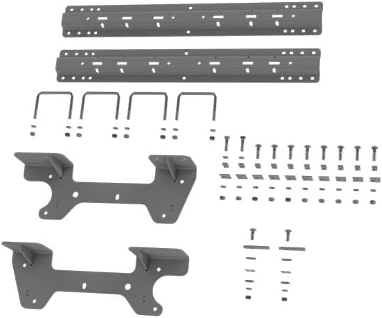 Rails universels pour sellette fifth wheel B&W RVK2504 avec supports d’installation personnalisés
