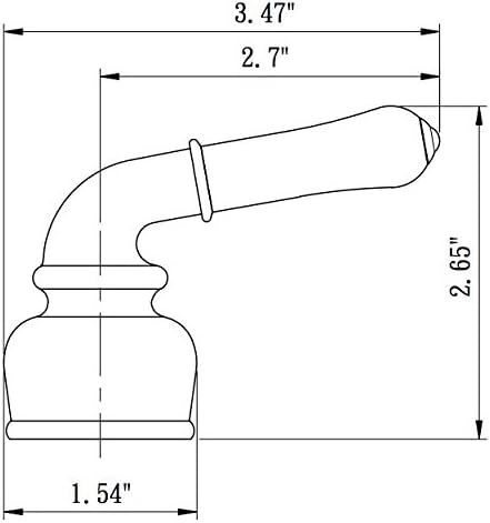 Poignées de remplacement classiques en métal pour VR – Dura Faucet (Nickel satiné brossé)