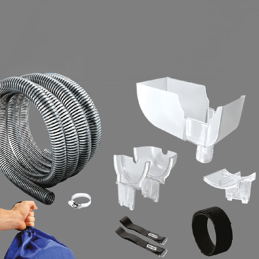 Ensemble de gouttière d’auvent pour roulotte et VR – Gestion de l’écoulement d’eau