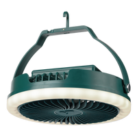 Ventilateur de Camping Rechargeable avec Lumière LED – Compact et Portable