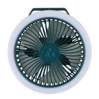 Ventilateur de Camping Rechargeable avec Lumière LED – Compact et Portable