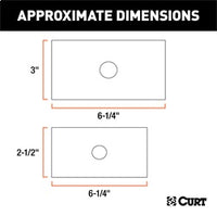 Adaptateur d’attelage 3" à 2-1/2" à 2" pour remorque