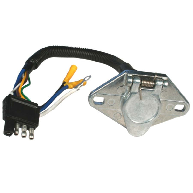 Adaptateur métallique 4 broches à 6 broches pour remorque