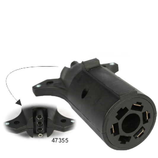 Adaptateur remorque 7 brins à 4 brins plat
