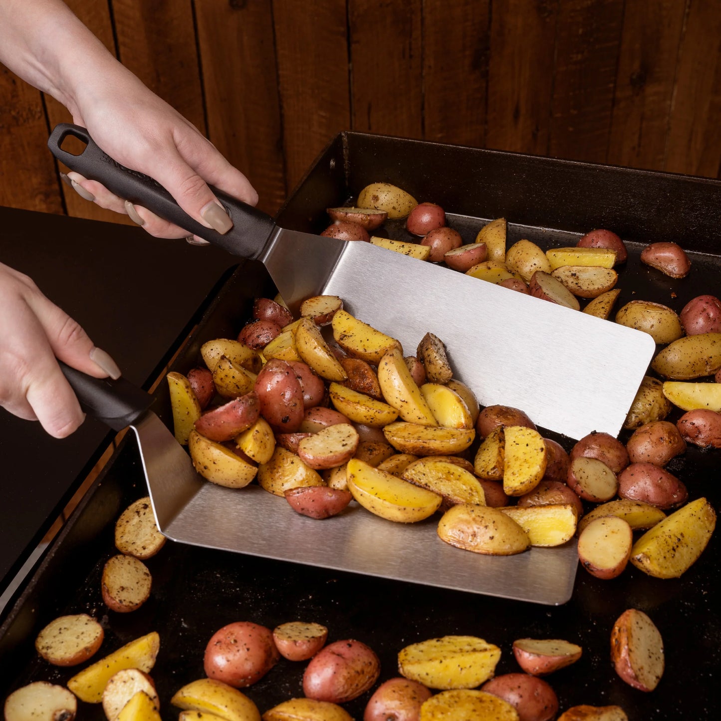 Kit d'Essentiels pour Plaque de Cuisson Blackstone – Ensemble 5 Pièces en Acier Inoxydable