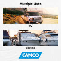 Camco Brass Water Pressure Regulator with Gauge - Protects Your RV or Boat Plumbing