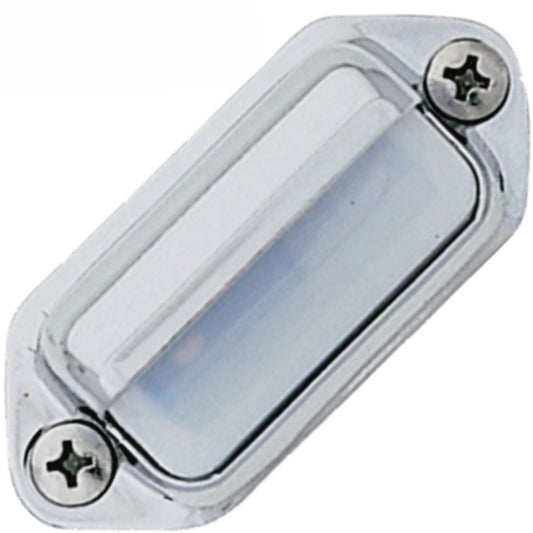 Lumière de plaque LED chrome pour remorque