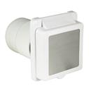 50A 125/250V Power Inlet - White - Marinco - Flame & Corrosion Resistant - For RVs and Boats