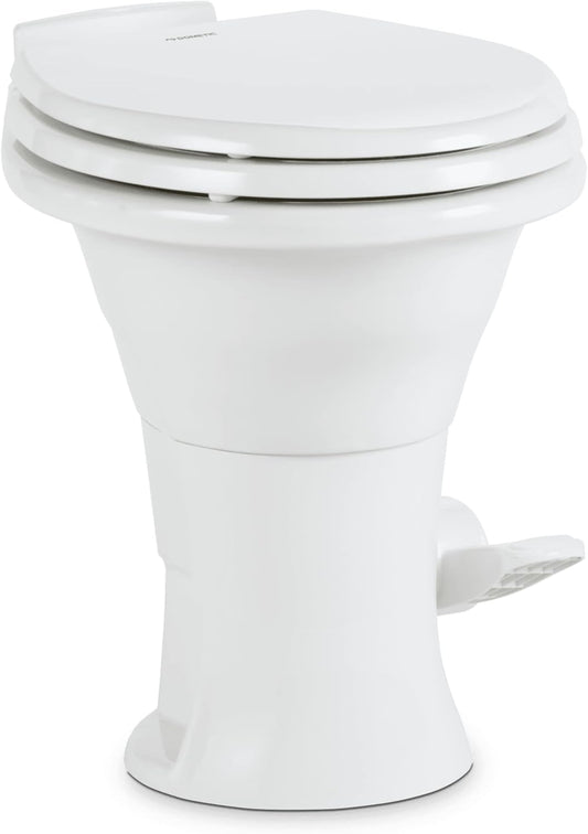 Toilette Dometic 310 Série 302310081 à chasse d’eau par gravité – Blanc Standard pour VR
