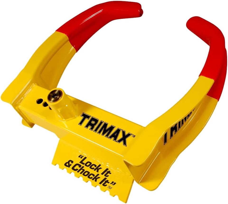 Trimax TCL65 - Cales de roue antivol universelles pour remorques et véhicules