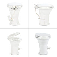 Toilette Dometic 310 Série 302310081 à chasse d’eau par gravité – Blanc Standard pour VR