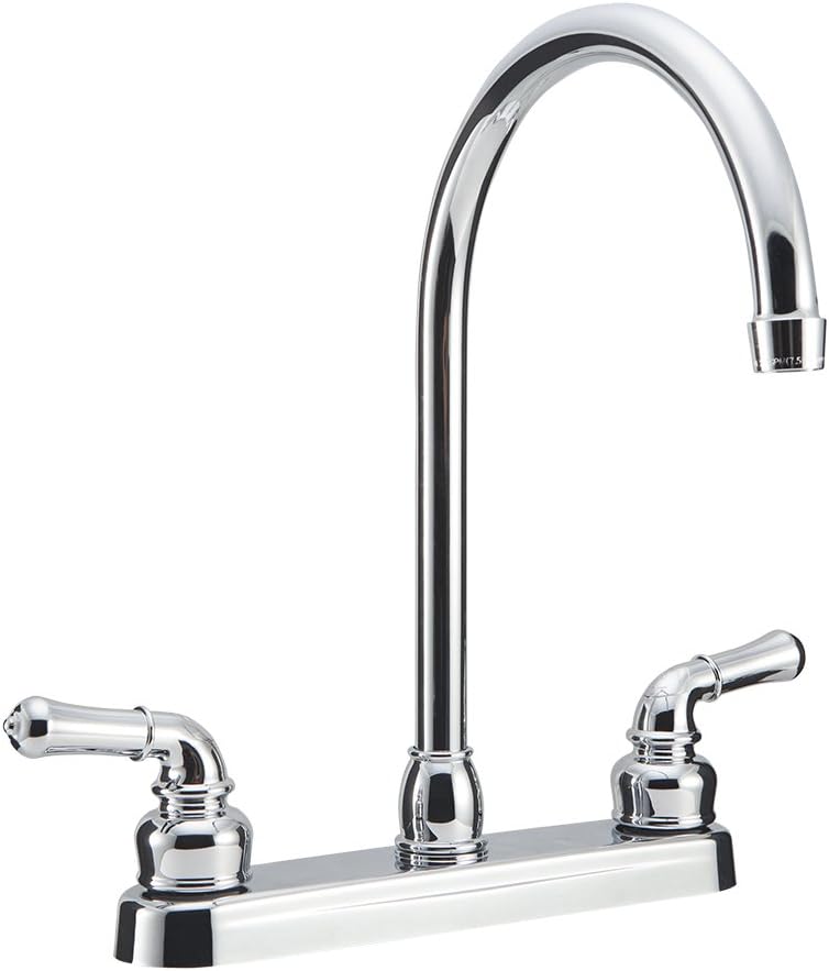 Robinet de cuisine Dura Faucet chrome avec bec haut pour VR