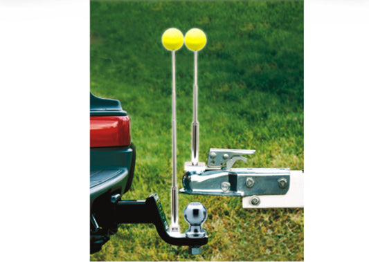 Aligneur de recul pour remorque avec 2 boules jaunes – 33"