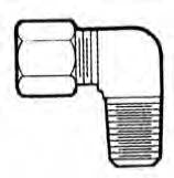 Coude tube x mâle pipe 1/4 po x 1/4 po