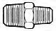 Brass Reducer Adapter Male 1/2" x 3/8" | Male Threaded Union