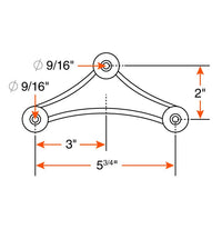 Stabilisateur zingué 5 3/4" x 2" pour maison mobile – Durable et résistant à la corrosion