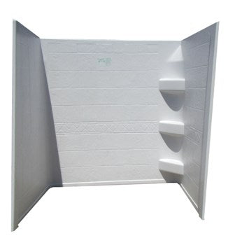 Ensemble de Douche 1 Pièce Blanc 30x48x52 – Style Carrelage