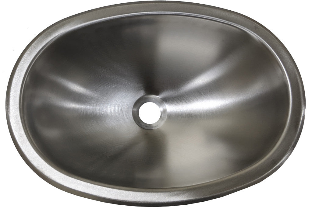 Lavabo Ovale 12” x 17” x 7” en Acier Inoxydable pour RV et Bateaux
