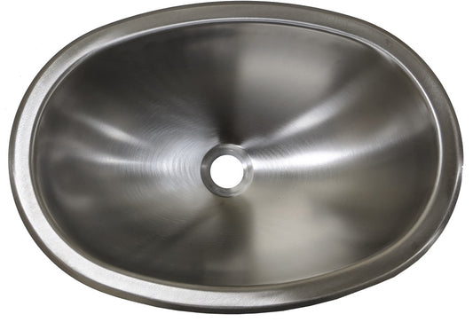 Lavabo Ovale 12” x 17” x 7” en Acier Inoxydable pour RV et Bateaux