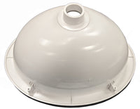 10" White Plastic Oval Sink – With Drain and Stopper