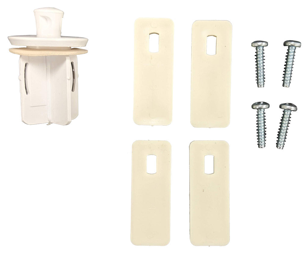 Évier Ovale en Plastique Blanc 10" – Avec Vidange et Bouchon