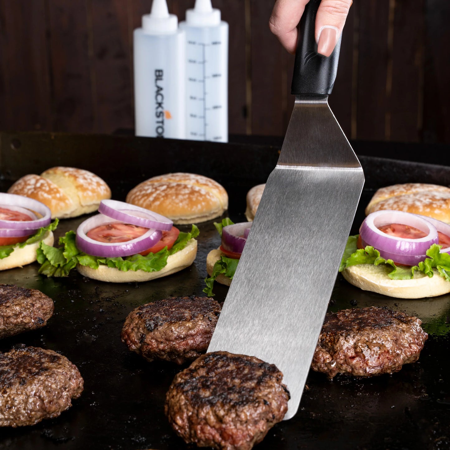 Kit d'Essentiels pour Plaque de Cuisson Blackstone – Ensemble 5 Pièces en Acier Inoxydable