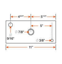 Equalizer industriel 11" zinc 7 000 lb — Suspension pour remorque