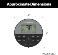 Thermostat mural programmable Furrion Chill Cube 12V pour climatiseur VR et fournaise