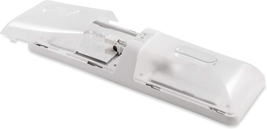 Lampe de plafond double 12V à ampoule incandescente avec lentille transparente - Remplacement, instructions de montage incluses