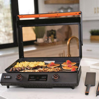 Grille Électrique Blackstone 8001 E-Series 22'' - Griddle avec Couvercle et Revêtement Antiadhésif