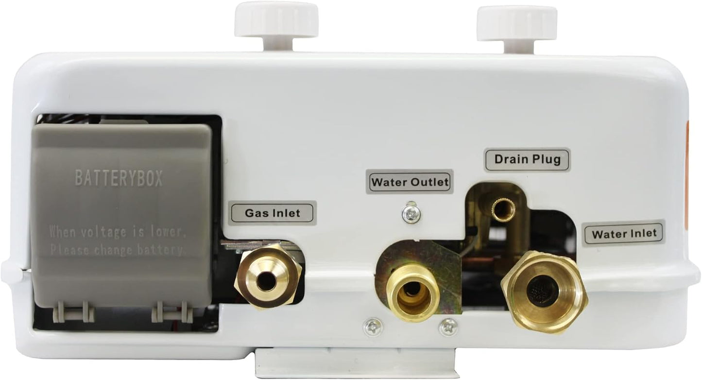 Chauffe-eau au propane portable 34 000 BTU - Sécurité CSA, facile à installer et durable