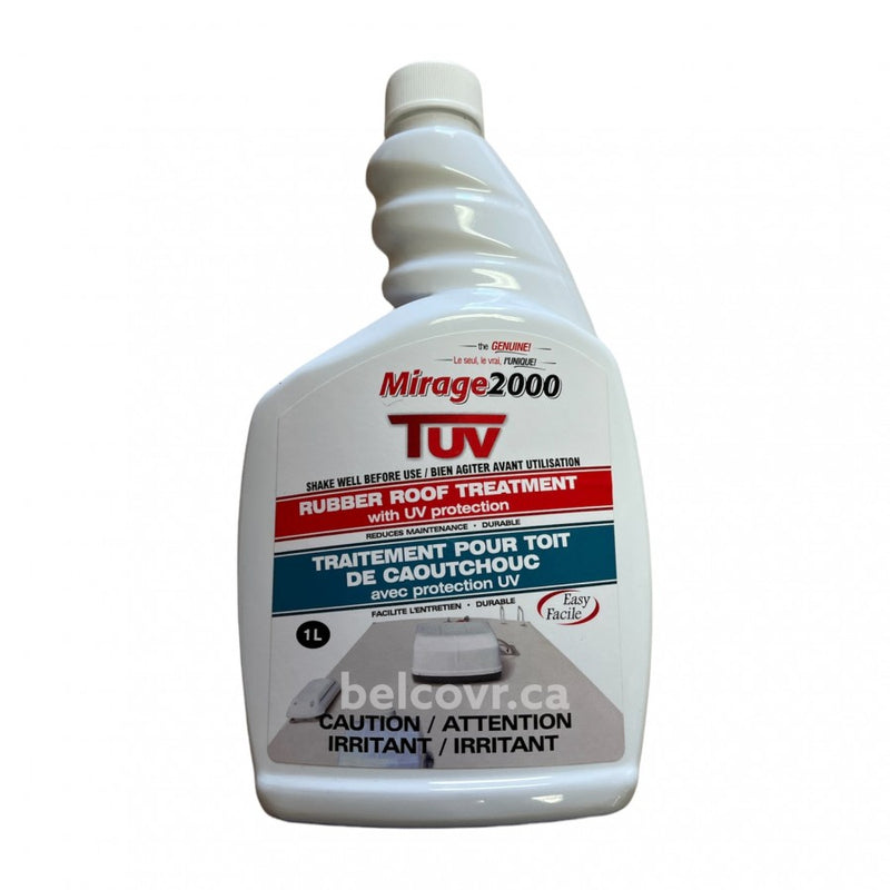 Traitement TUV Toit Caoutchouc 1L Mirage 2000 - Protection UV, Anti-Traces et Longévité