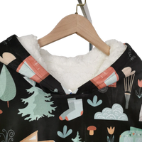 Ultra Soft Hooded Blanket with Pocket – Perfect for Camping & Cozy Nights