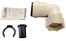 Coude pivotant femelle 1/2" NPS x 1/2" CTS – Raccord de plomberie WATTS Série 35 certifié NSF