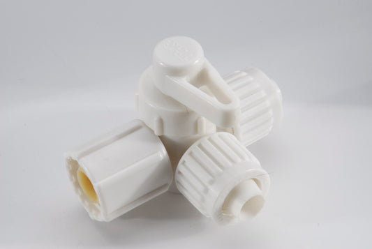 Valve 3 voies 1/2" pivotante ESCO – pour dérivation chauffe-eau VR