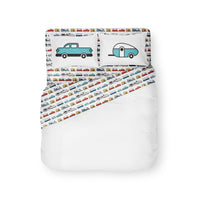 Set de Draps Camco RV "Life is Better at the Campsite" – Draps Queen Court pour Camping-Car, Polyester, Lavable en Machine, Design Multi-Camping-Cars