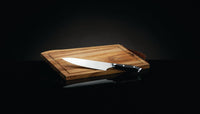 Planche à Découper Napoleon en Bois d'Acacia avec Couteau de Chef PRO - Élégante et Résistante